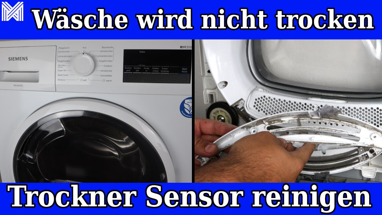 W&auml;sche wird nicht Trocken - Trockner bricht ab - SIEMENS IQ300 Trockner Restfeuchtemessung