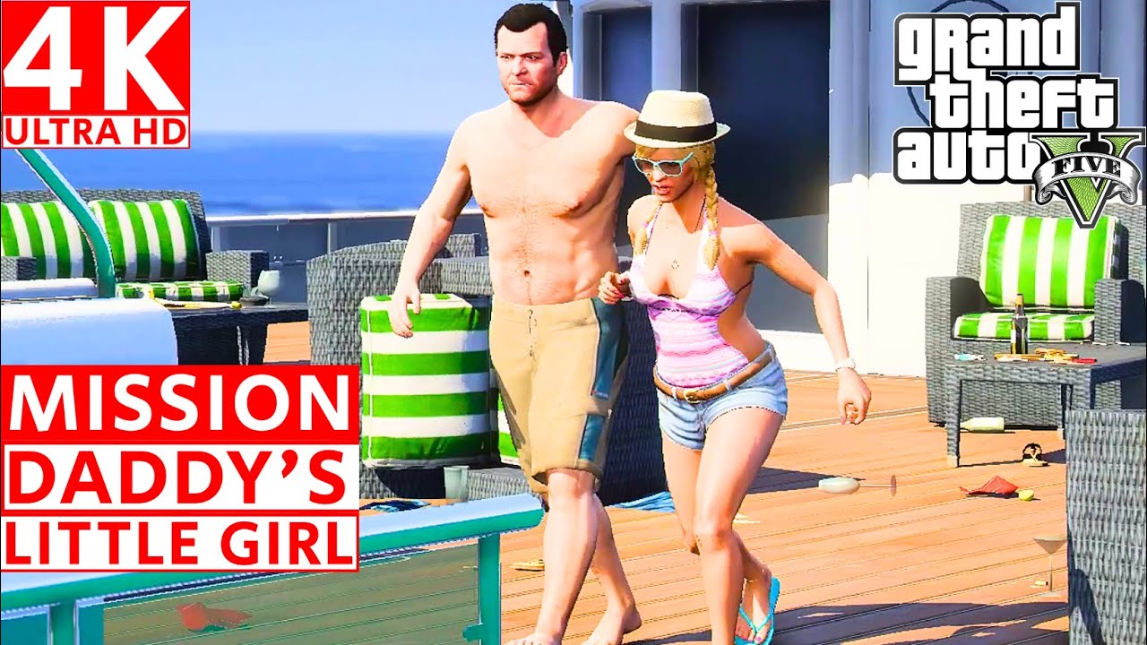 GTA V Mission Daddy's Little Girl Gameplay Walkthough No Commentary 4K Ultra HD #gta #gtav