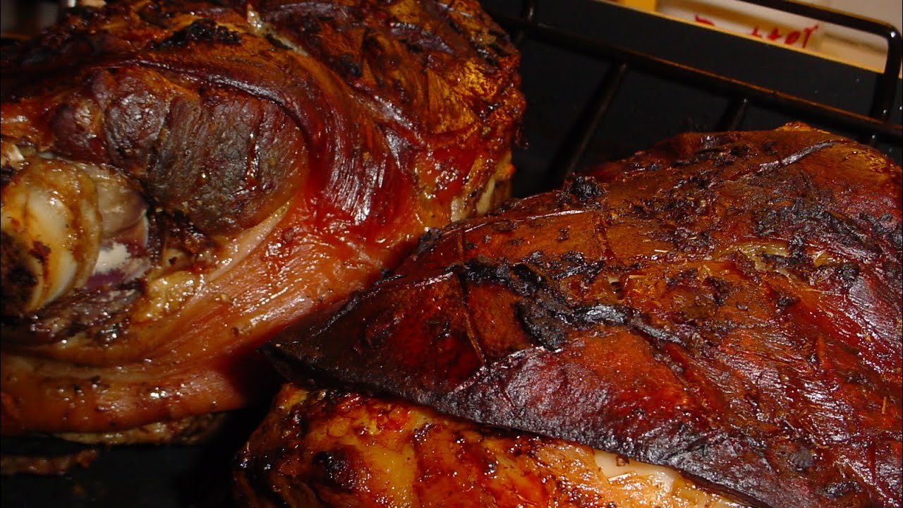 🍖 BEST EVER GARLIC ROASTED PORK SHOULDER | PERNIL | Cooking w/ Ashley