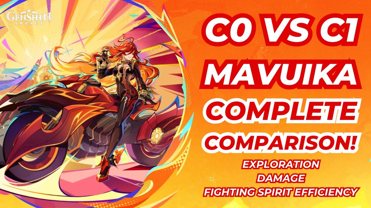 ПОЛНОЕ СРАВНЕНИЕ C0 И C1 MAVUIKA! - GENSHIN IMPACT