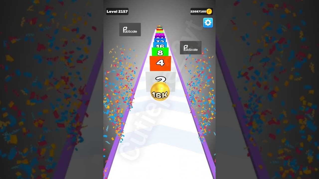 16K Golden Number Ball 3D Merge Games all levels gameplay walkthrough #ballgamezone  #numberball3d