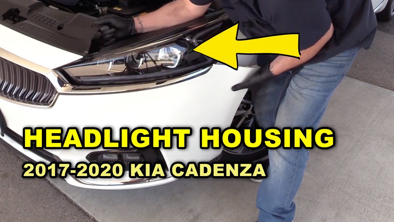 Снятие корпуса фары Kia Cadenza 2017-2020