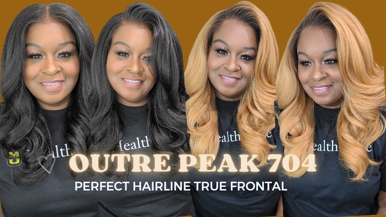 PEAK 704/DO I NEED THIS WIG?🤔 YES!/OUTRE TRUE FRONTAL VS  PERFECT HAIRLINE LINE/ GIFTAWAY CLOSED