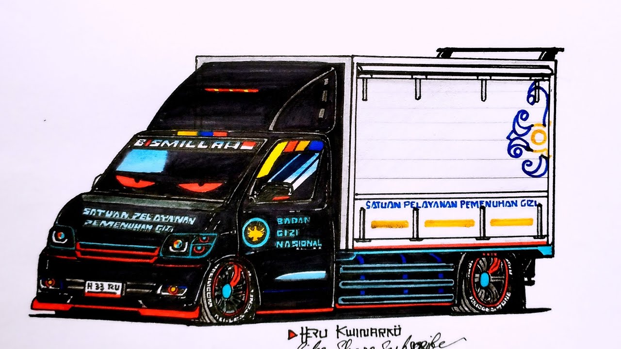 Modifikasi Grandmax Box MBG, Menggambar Grandmax 