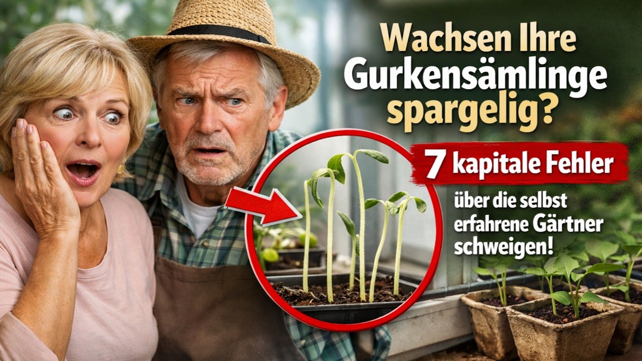 **Wachsen Ihre Gurkensämlinge spargelig? 7 kapitale Fehler, über die selbst erfahrene Gärtner schwe