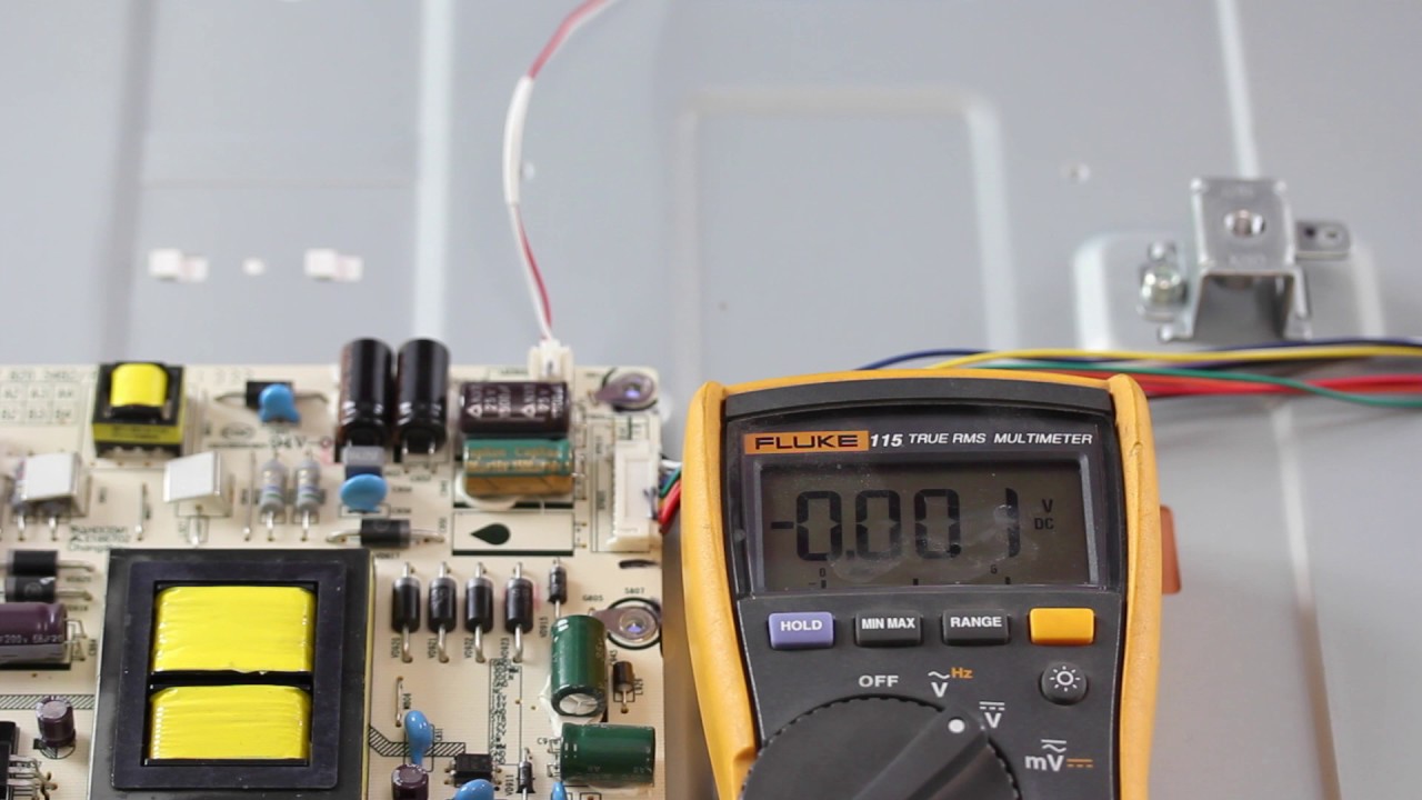 Hisense 55k20DG: нет подсветки — проверка напряжения светодиодов — устранение неисправностей свет...