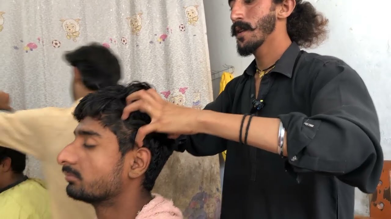 Super Relaxing ASMR Barber 💈 Indian Head Massage & Back Massage for Deep Sleep