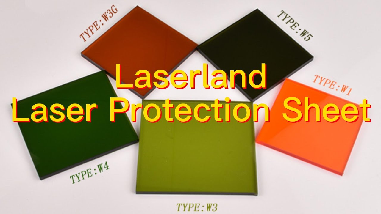 Laserland Laser Protection Shield Sheet Safety Window Screen Acrylic
