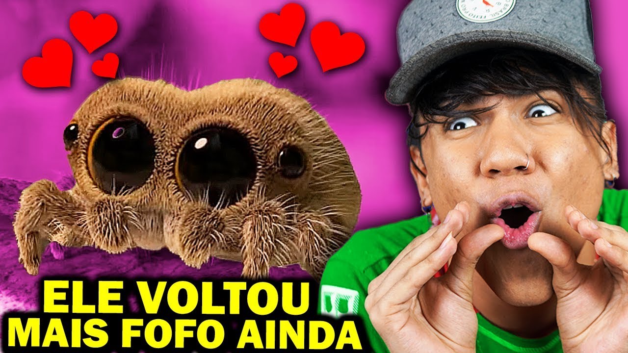 A ARANHA MAIS FOFA DO MUNDO VOLTOU! LUCAS A ARANHA