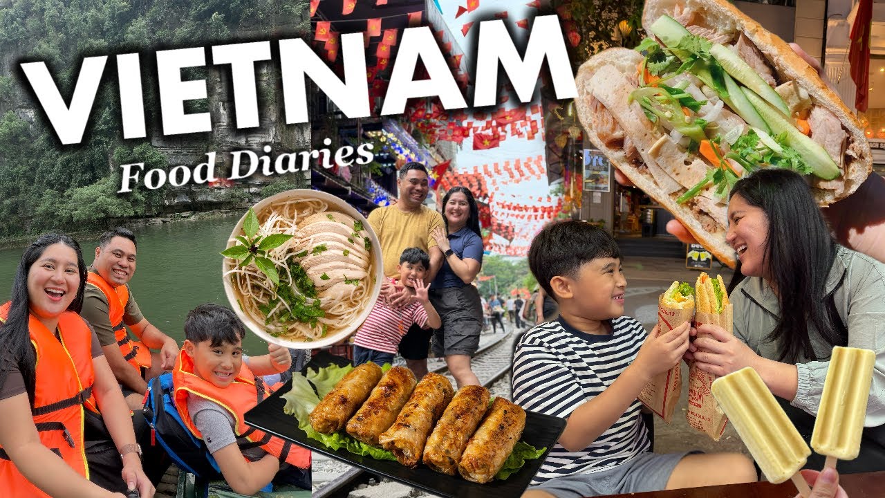 Vietnam Food Diaries Part 2 🇻🇳 | Street Food, Local Eats & First Bites in Vietnam | @krislumagui