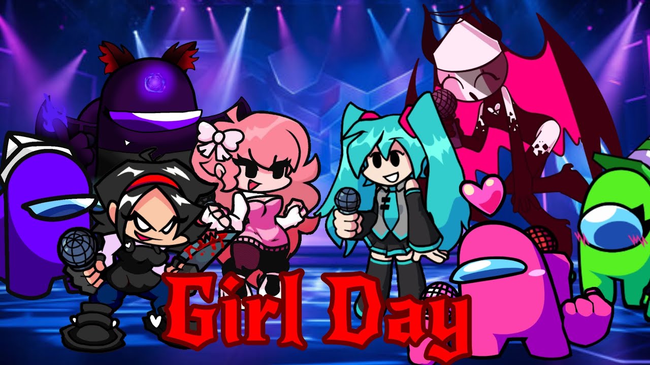 Girl Day/Bad Day but the girls sing it FT: @Lime_Girl @Ra1nbowgf and @purlow_ඞ_fnf 