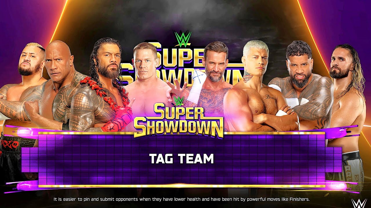 HEELS vs FACES | 4v4 | Cena + Roman + Rock + Solo vs. Cody + Jey + Punk + Rollins | WWE 2K25