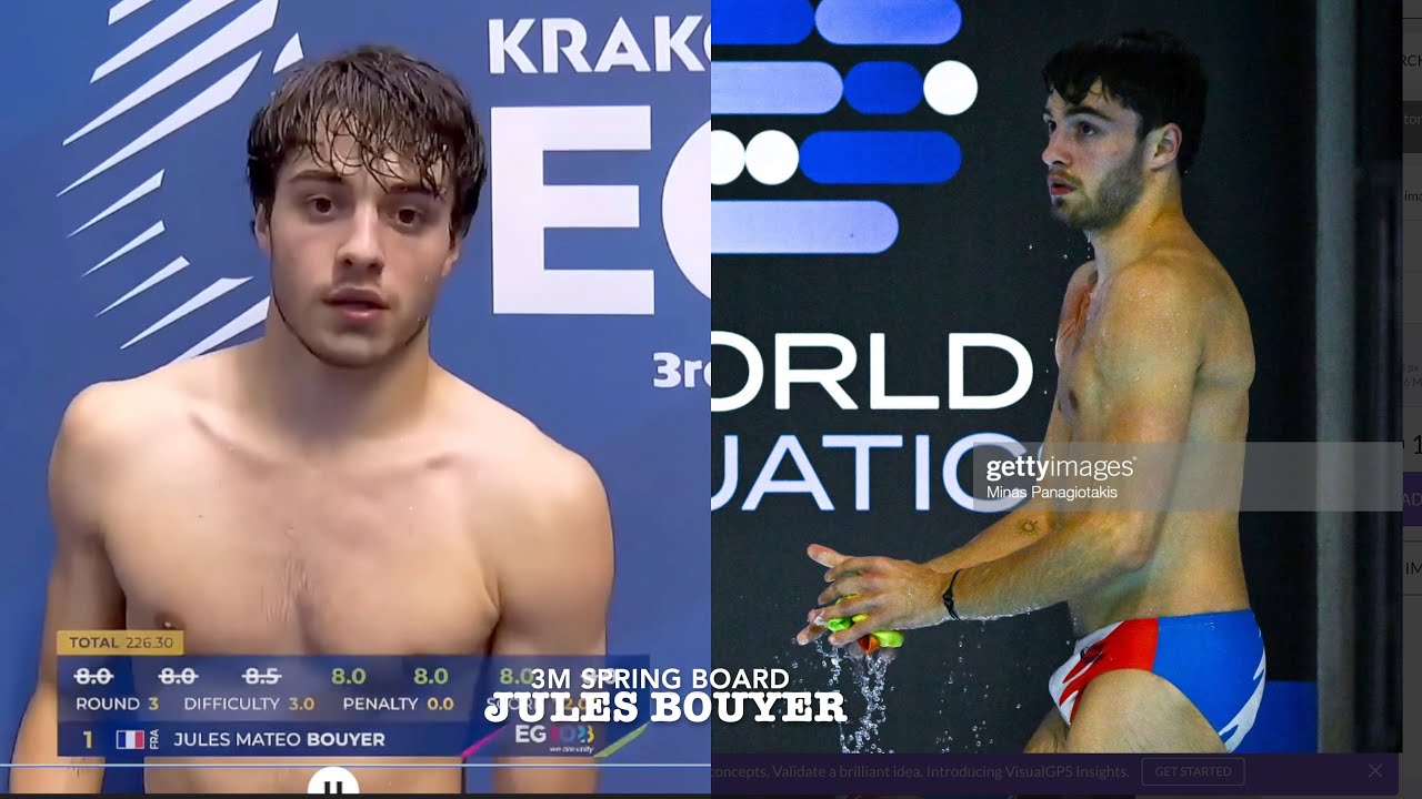 Paris Olympics 2024 | Jules Mateo BOUYER Road |3m SPPRING BOARD Dive  finals | European Games 2023