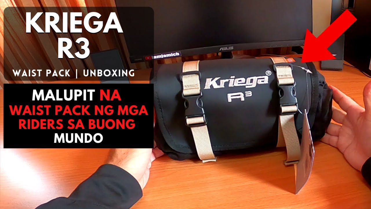 KRIEGA R3 UNBOXING | FULL REVIEW | Waist Pack | Popular Belt Bag para sa mga Riders | TAGALOG