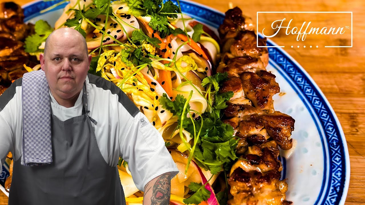 Thailändischer Glasnudelsalat mit Hähnchenspießen I einfach und lecker I @Bernd Zehner