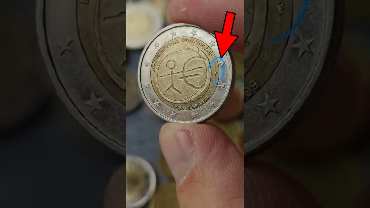 2 EURO 2009 GERMANY- RARE  7.200.000#shorts #coinparadise #money #rarecoins #kpop #fyp #coin #coins