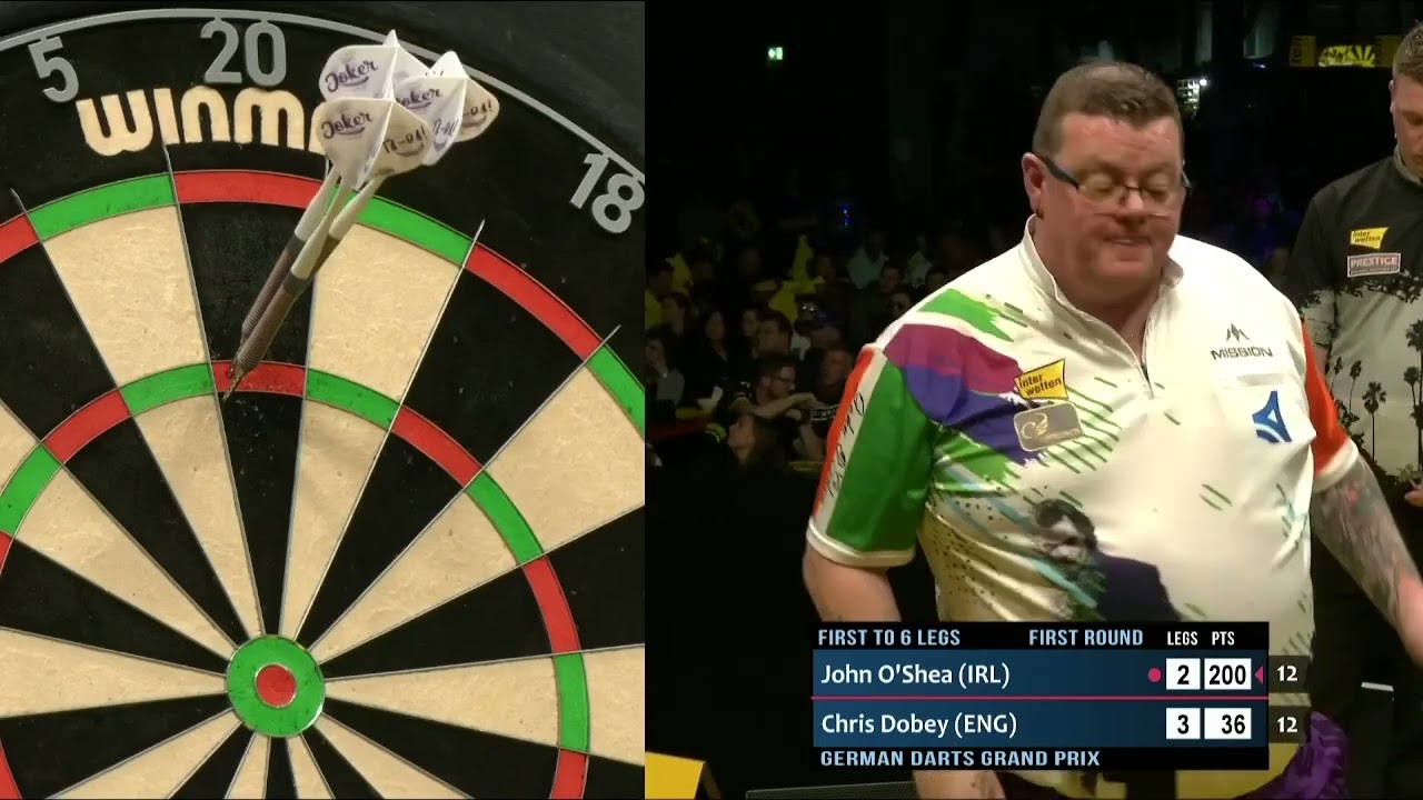 John O'Shea v Chris Dobey | German Darts Grand Prix 2022 | Round 1