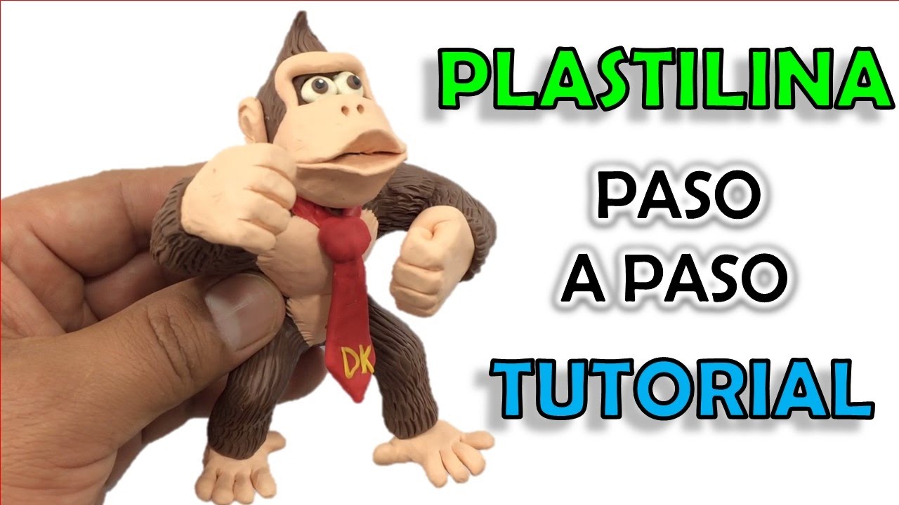 ✅ COMO HACER A DONKEY KONG DE PLASTILINA PASO A PASO ✅ DONKEY KONG - MI MUNDO DE PLASTILINA