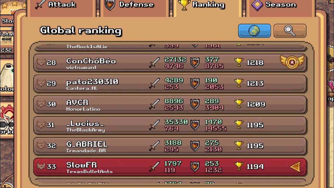 I was on the top leaderboard in pocket ants for 1 minute