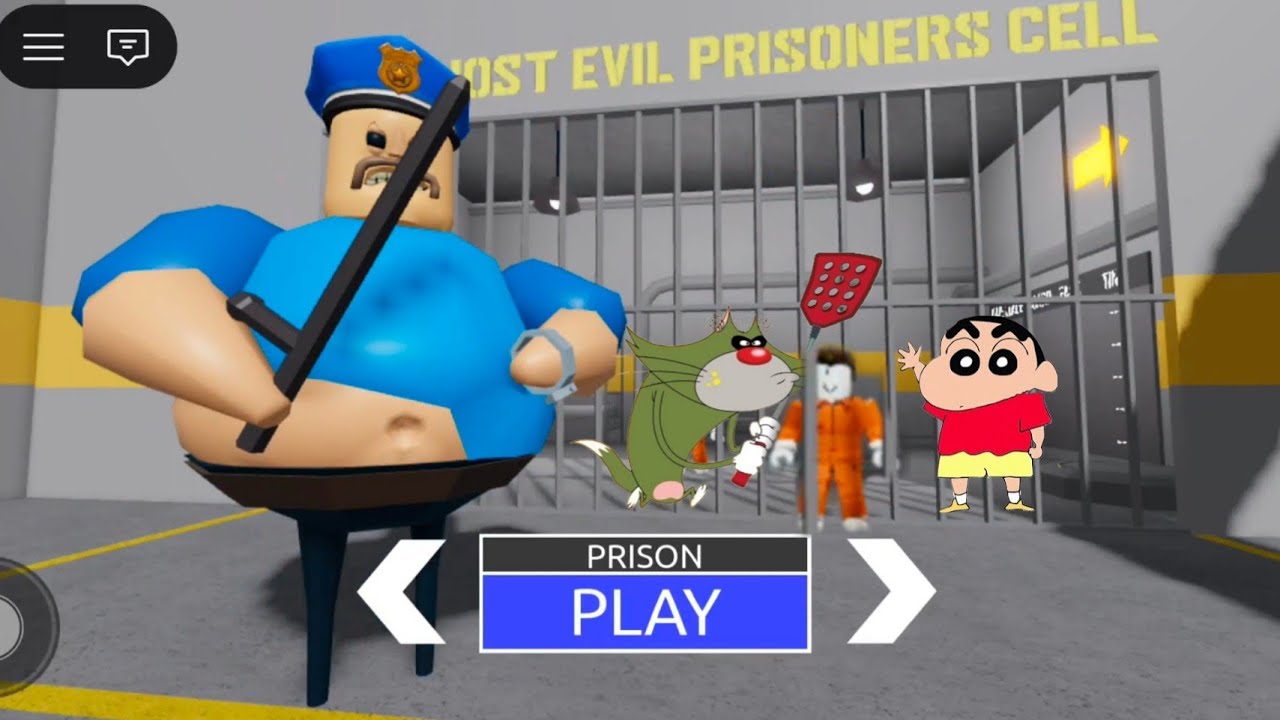 Shinchan’s Crazy Prison Escape Plan! 😱 Barry Prison Run in Roblox