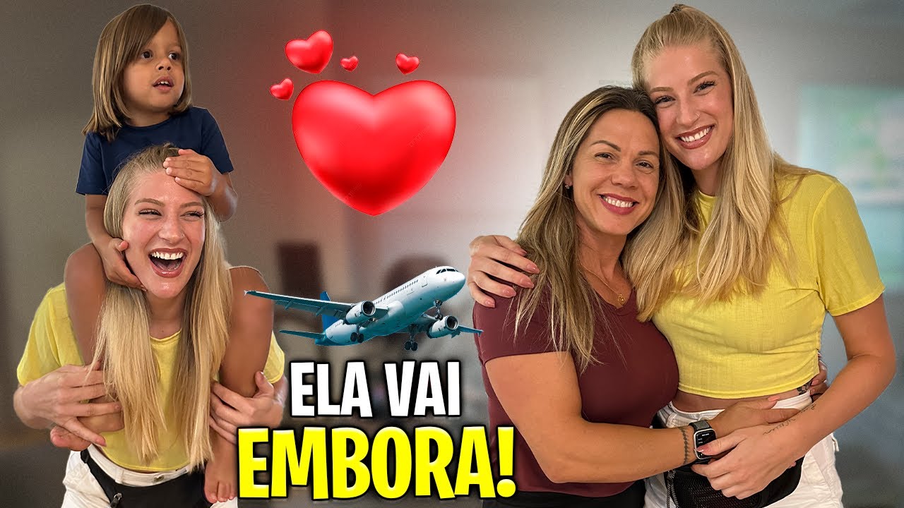 A MÃE BIOLOGICA DO LOGAN VEIO SE DESPEDIR...!!!