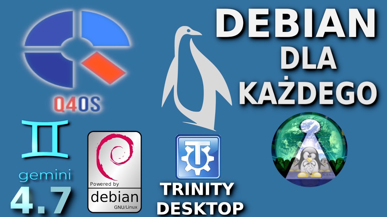 Test Linux Q4OS 4.7 Gemini baza Debian 11 Bullseye Pulpit Trinity. Lekki i prosty Debian dla każdego