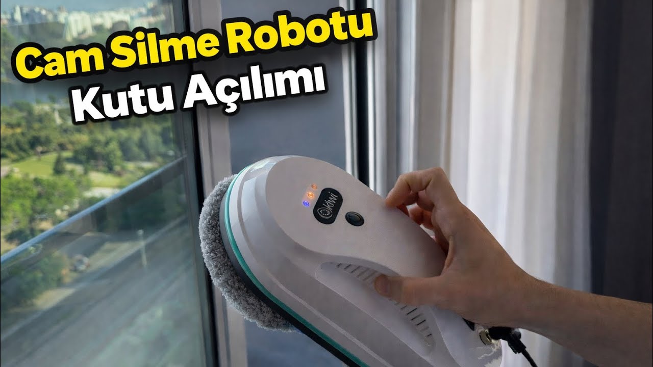 Cam Silme Robotu Kurulum|Şarjlı Sandım… Değilmiş  #camsilmerobotu#kutuaçılımı#cleaning#temizlik#kiwi