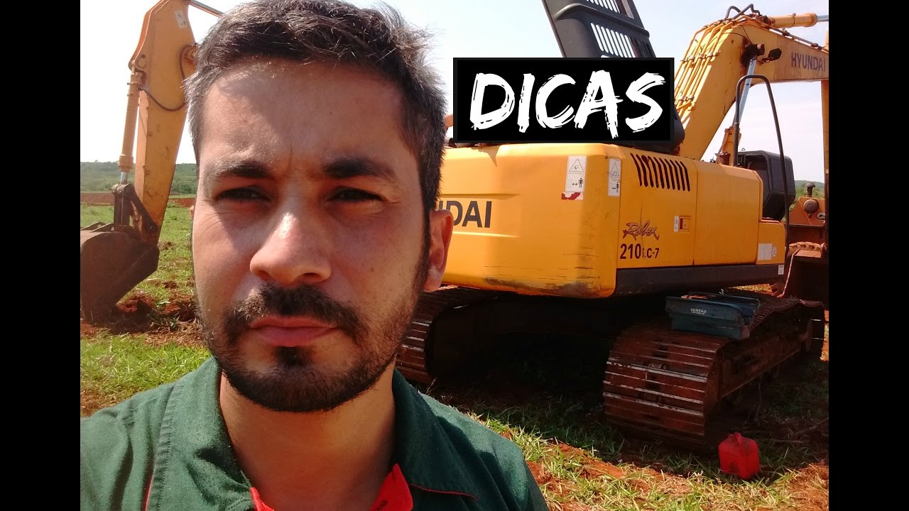017 DICAS de carga de GÁS de uma Escavadeira  - Curso Ar Condicionado Agrícola e Pesados