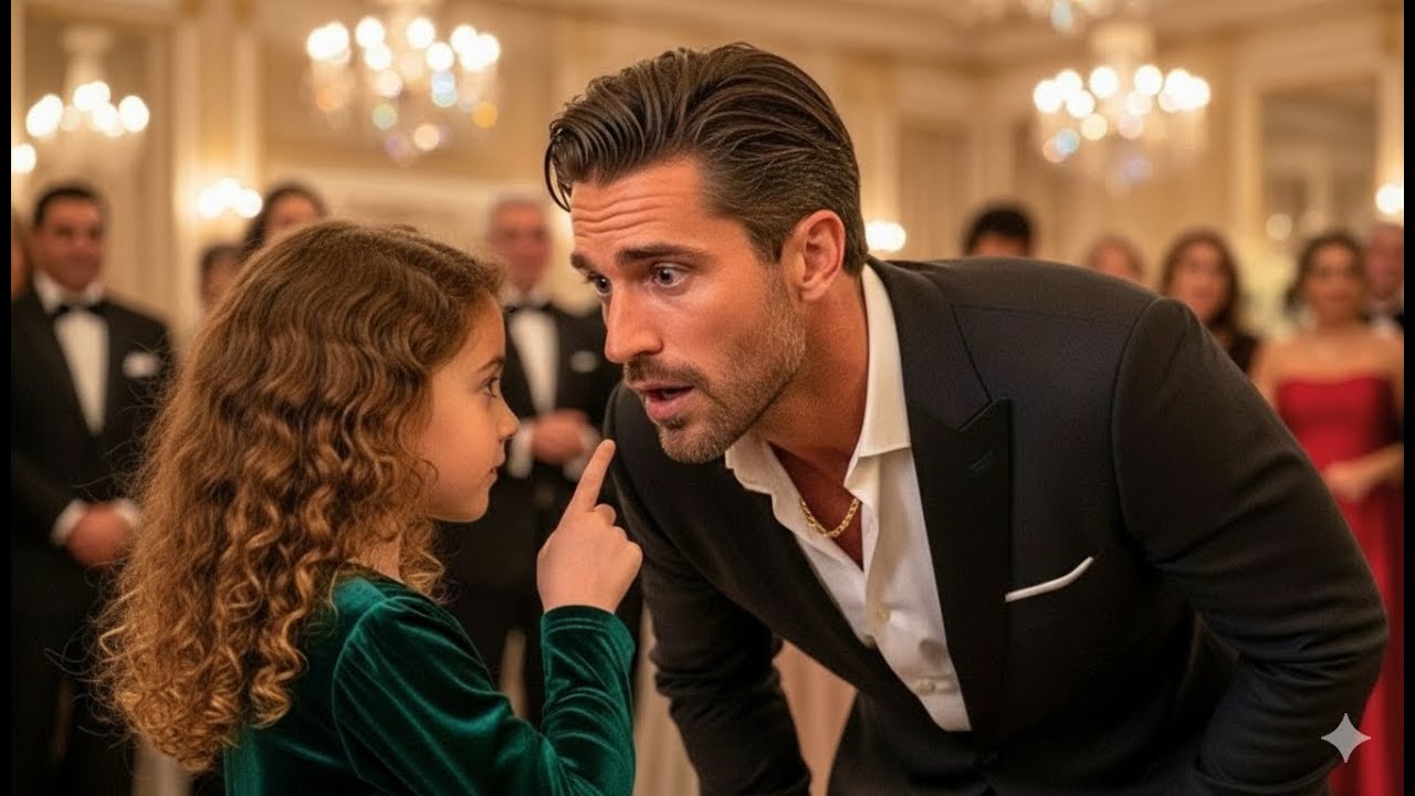 Una niña le dice al jefe de la mafia Creo que eres mi padre  Él mira a su madre y se queda pálido
