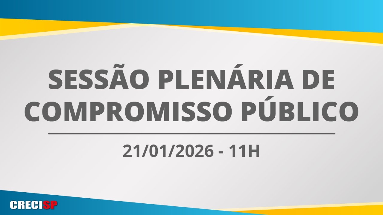21/01/2026 - 11h00 - Plenária de Compromisso