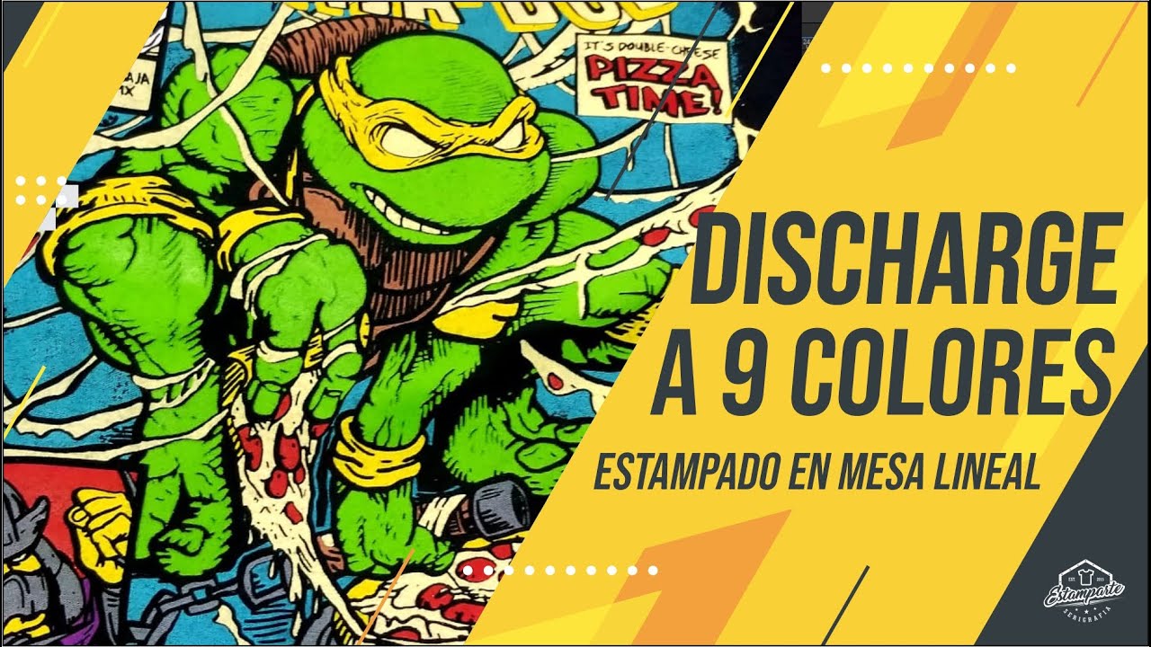 DISCHARGE 9 COLORES DIRECTOS / SERIGRAFIA MESA LINEAL