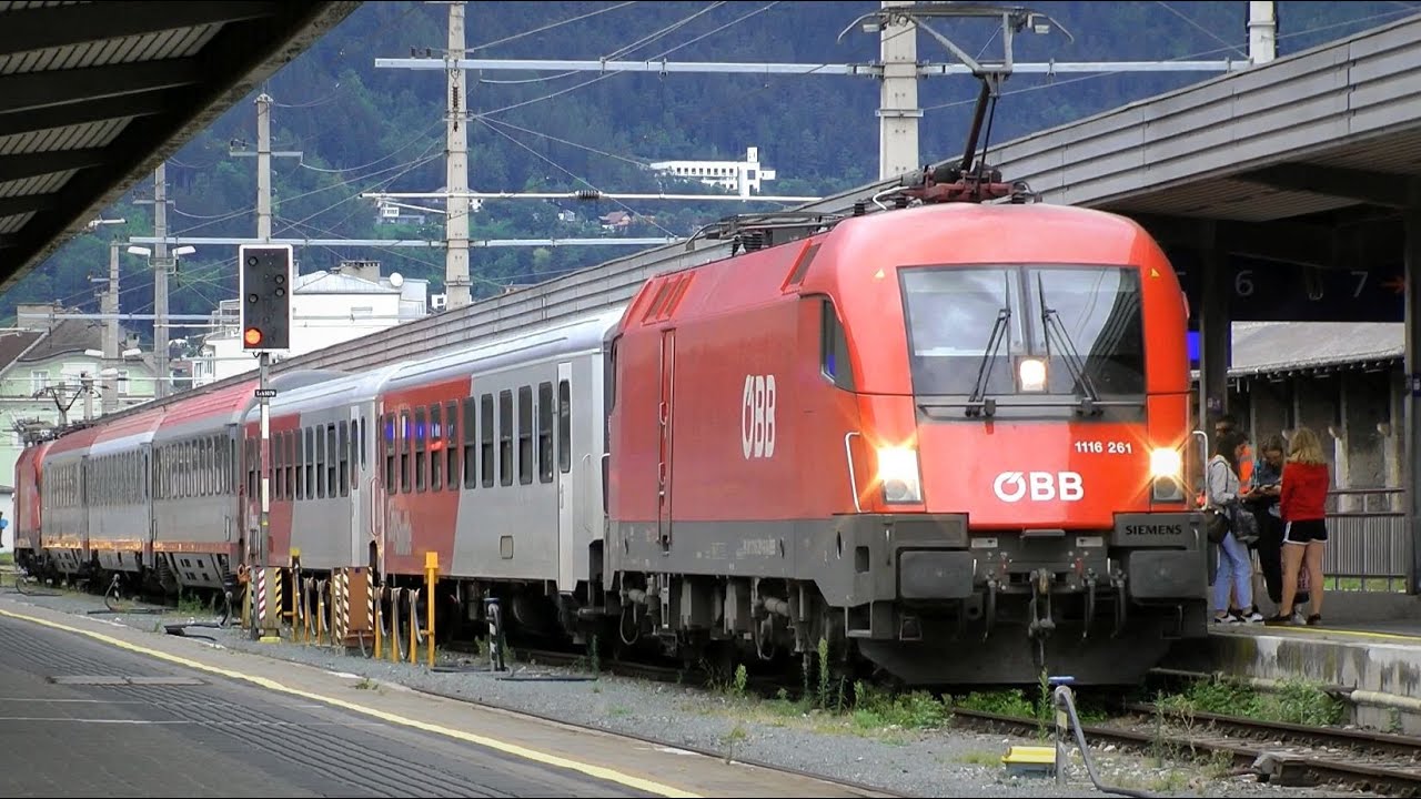 Trains at Innsbruck, Austria on the 10th of August 2019 / Vonatok Innsbruckban