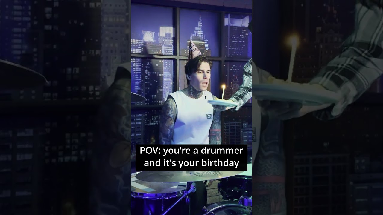 pov: it's your birthday, but you're a drummer  #drums