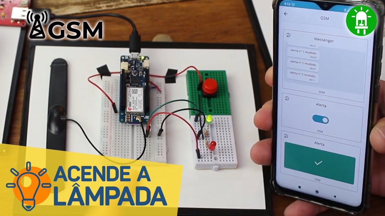 Plataforma Arduino Cloud com GSM #ACENDEALÂMPADA