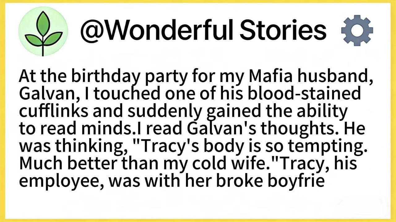 At the birthday party for my Mafia husband, Galvan, I touched one of his blood-stained cufflinks