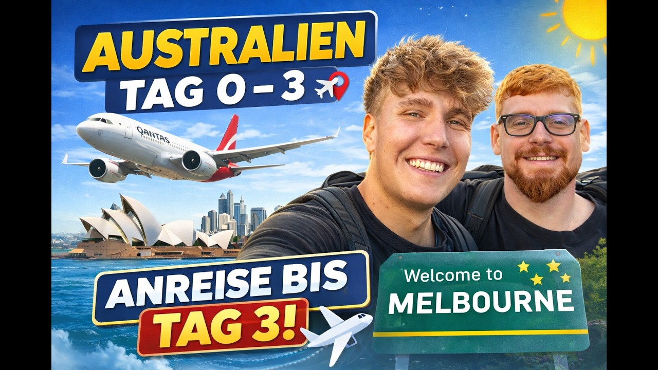Goodbye Deutschland – Unser Work & Travel beginnt 🇦🇺 | Melbourne Tage 0–3