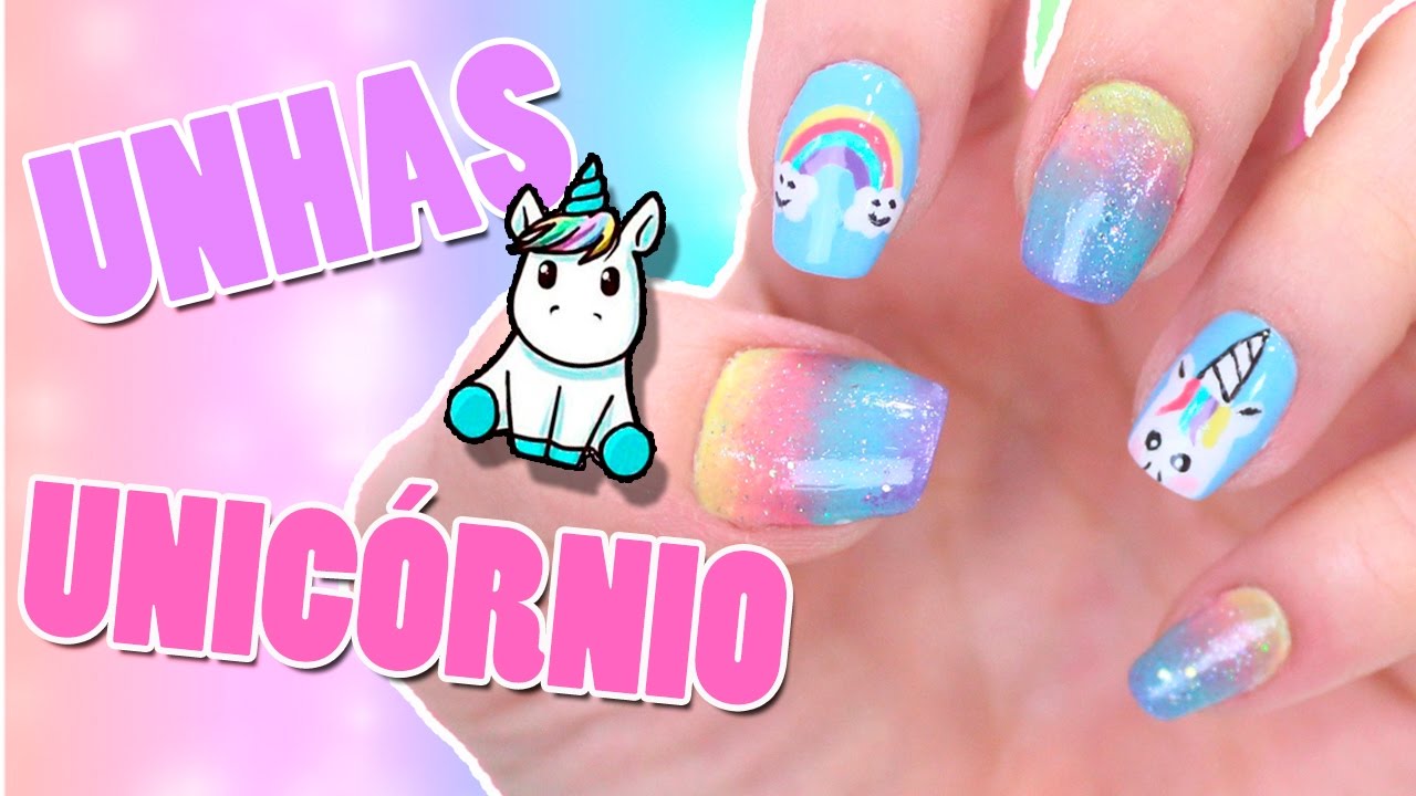 UNHAS DECORADAS DE UNICÓRNIO | Jana Taffarel