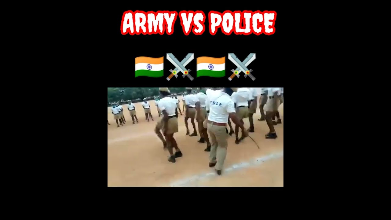 police vs army ⚔️ whatsapp status video...