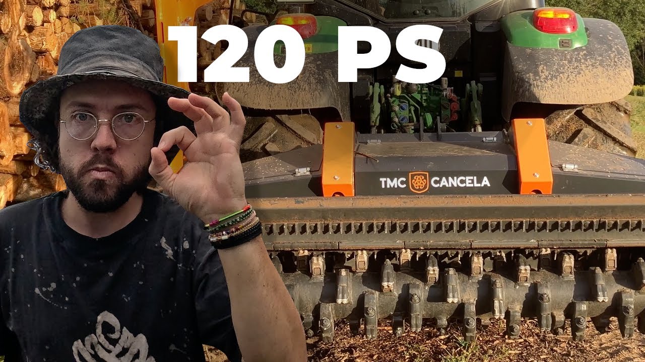 TMC Cancela TFS2-225 im H&auml;rtetest! Neue Forstfr&auml;se fr&auml;st Baumst&uuml;mpfe &ndash; reicht ein 120 PS Traktor?