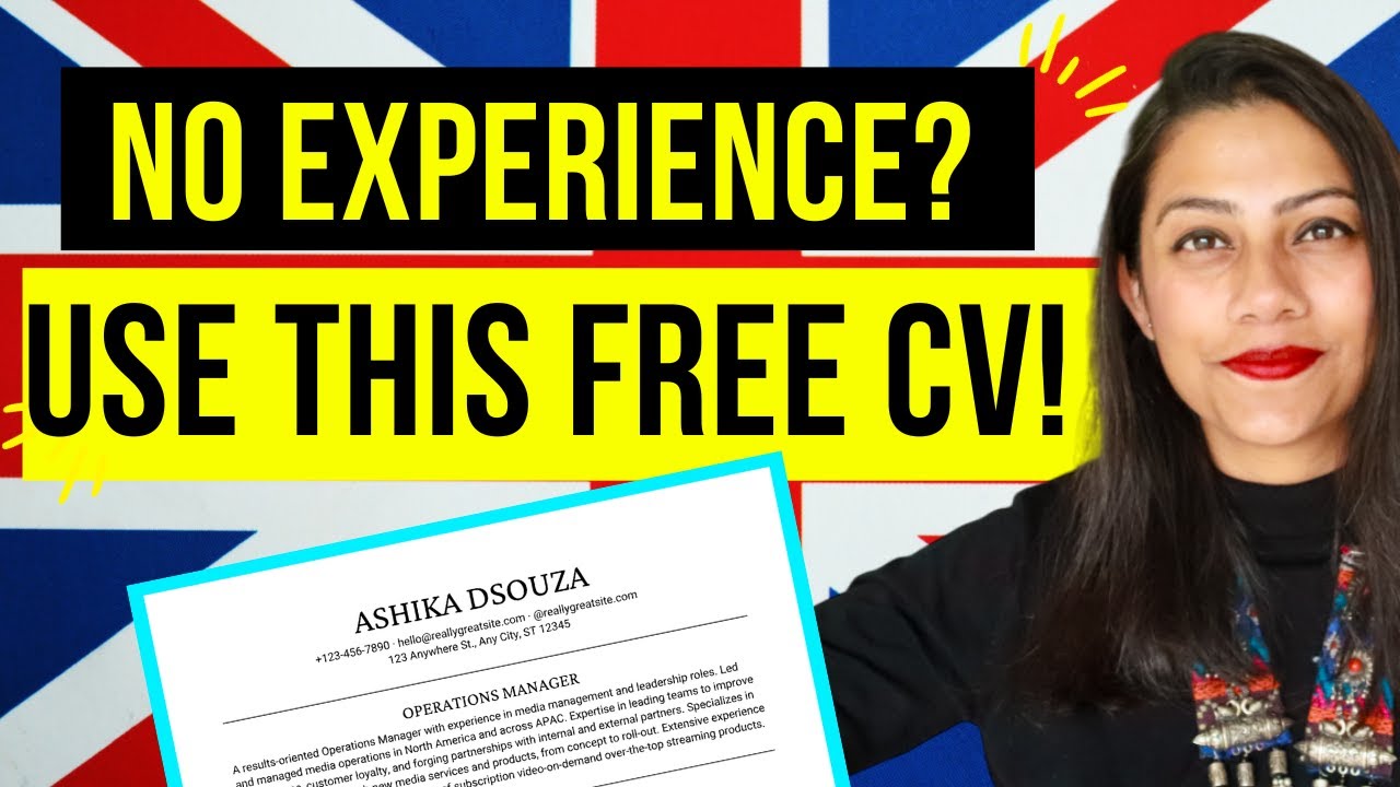 UK CV Format for Freshers | NO EXPERIENCE? Use this Resume to Get Interview Calls