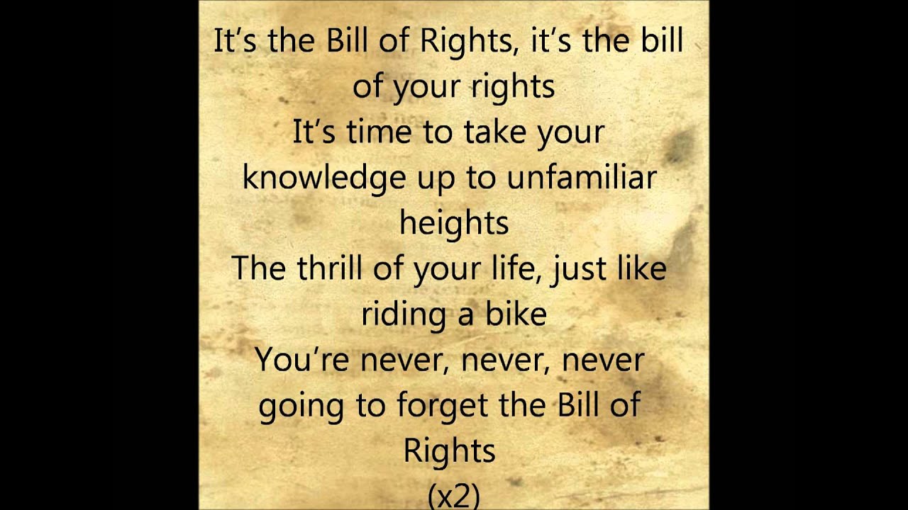 Bill of Rights Song