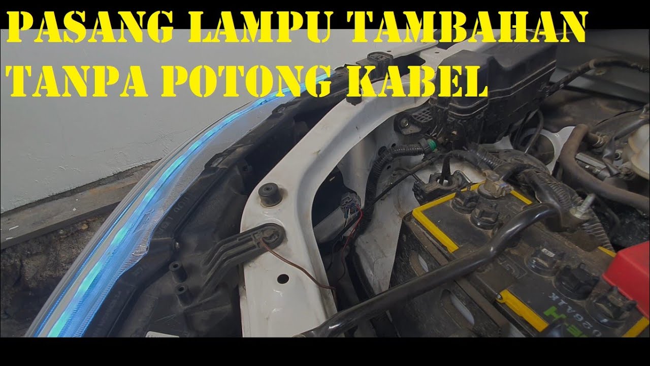 Cara pasang kabel lampu alis ke soket headlamp tanpa potong atau kupas kabel