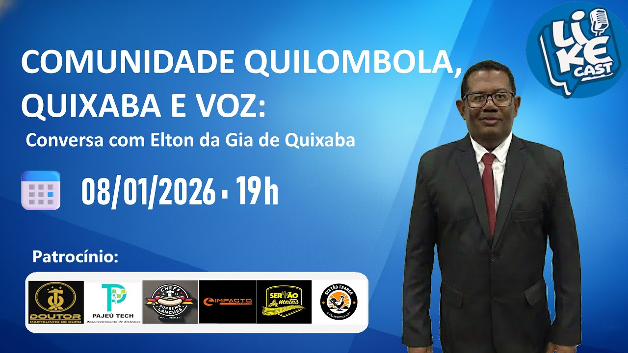 Comunidade Quilombola, Quixaba e Voz: Conversa com Elton d Gia de Quixaba
