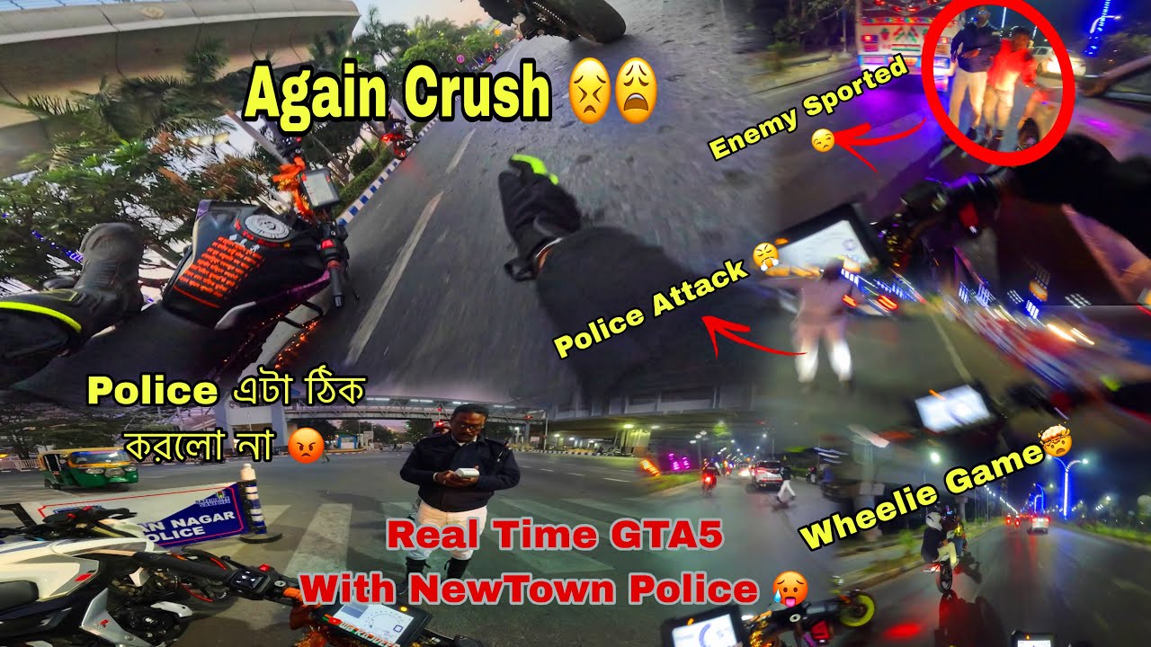 Real Time GTA5 With NewTown Police 😏// Deadly Crush😩// Police এই ভাবে Attack করলো 😱🫨// 