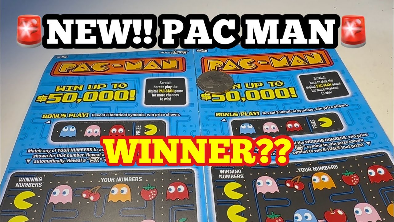 🚨NEW RELEASE!🚨WINNER?? 2X $5 PAC-MAN AZ LOTTERY SCRATCHER Tickets👈🟢