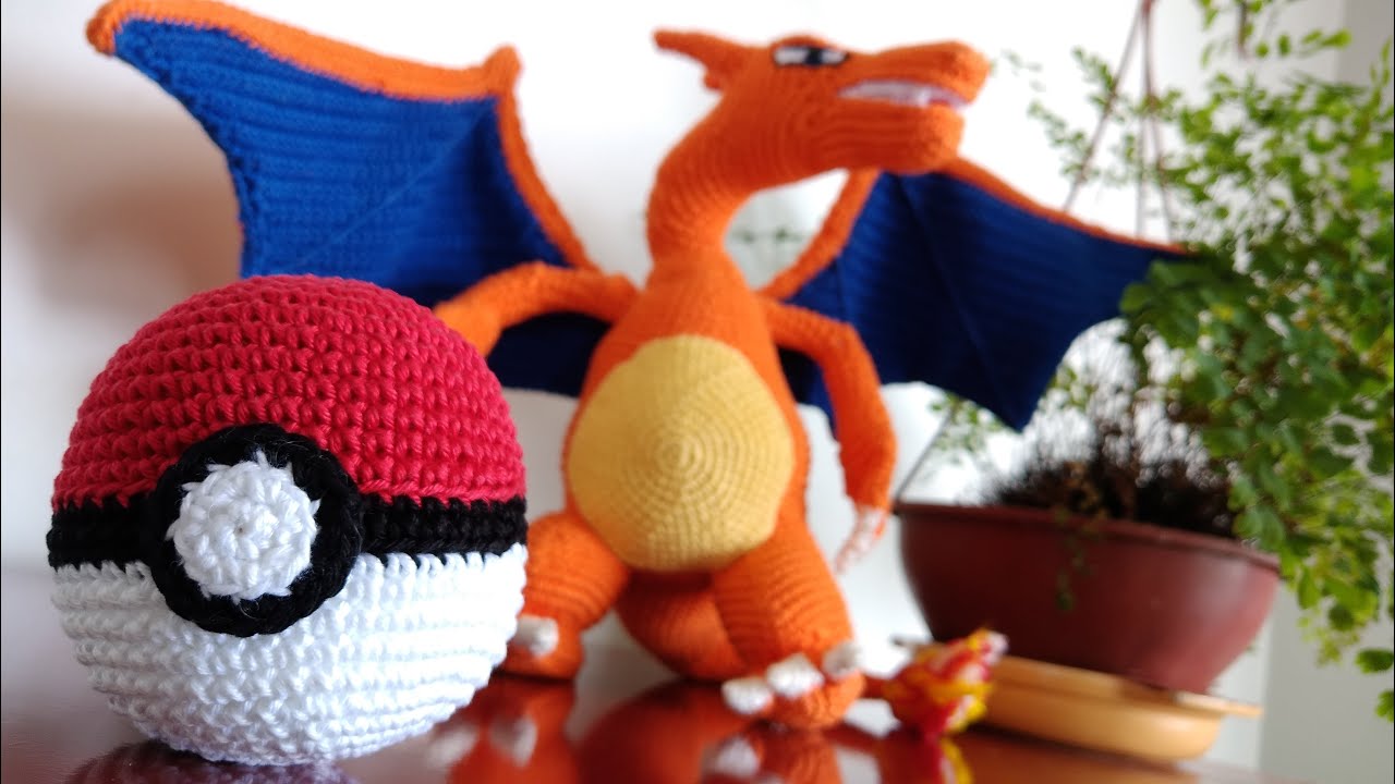 POKEBOLA DE AMIGURUMI,RECEITA DE AMIGURUMI , AULA DE AMIGURUMI PARA INICIANTE,POKEMON