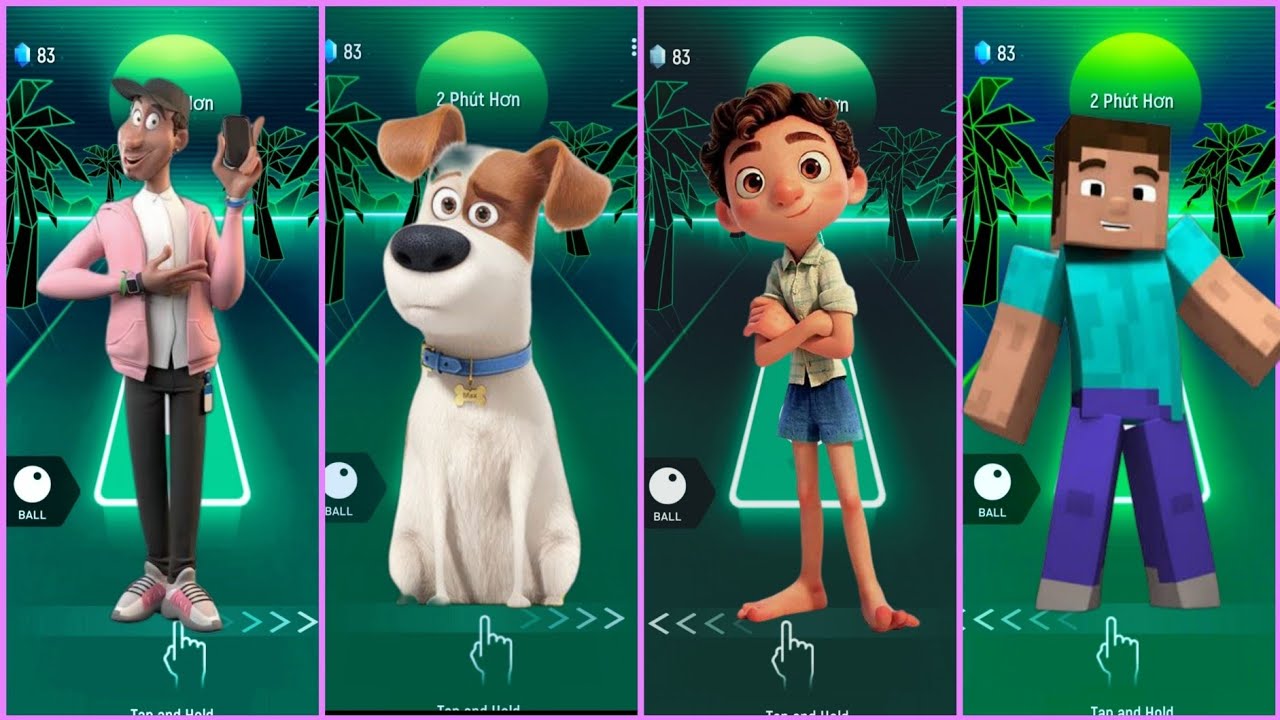 🚀 The Mitchells & Luca Jump Into Tiles Hop! Secret Beats Adventure  Minecraft 🔥