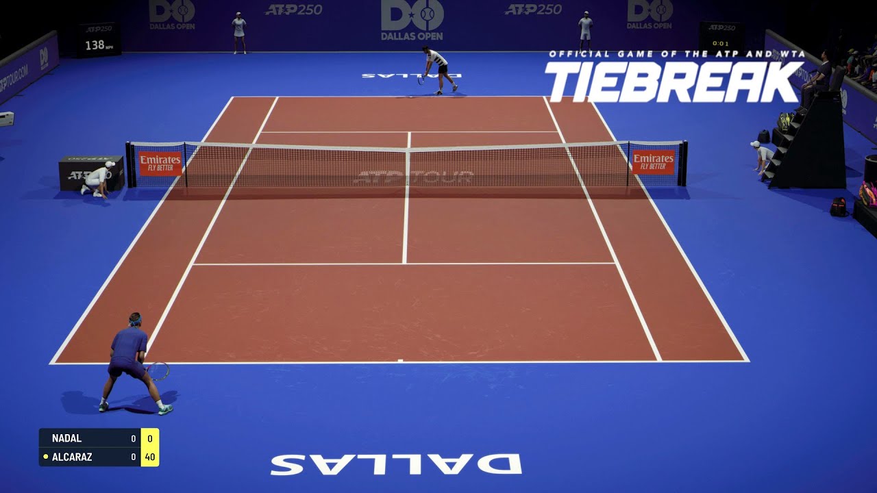 TIEBREAK - Carlos Alcaraz Vs Rafael Nadal I Dallas Open I Legendary AI (PS5)