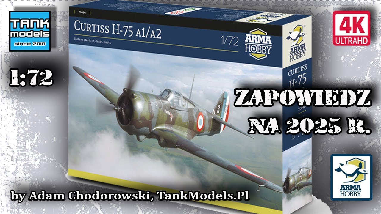 Curtiss H-75 A1/A2, nowa seria modeli od Arma Hobby w 2025!