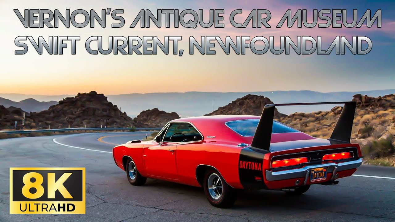 Virtual Tour of Vernon's Antique Car Museum (Swift Current, Newfoundland) - 8K Travel VLOG & Review